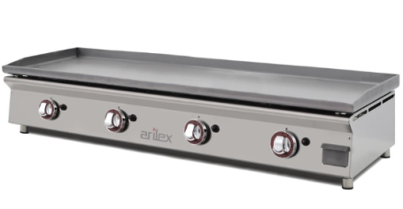 120PGLN Plancha a gas 120 cm ARILEX en acero laminado de 6 mm