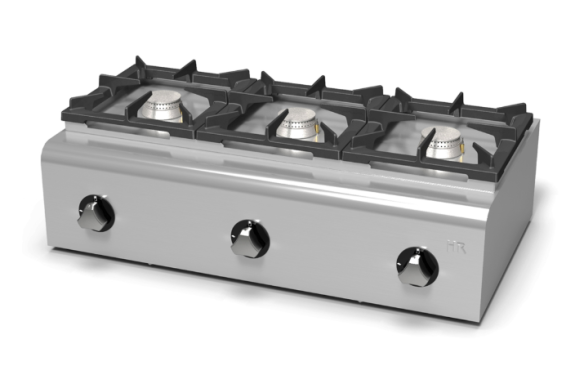 FG900 Cocina sobremesa 3 fuegos a gas Serie 500