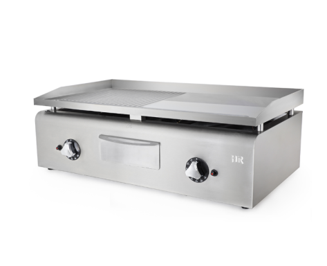 PLC900RTRN Plancha Sobremesa A Gas Rectificada Ranurada