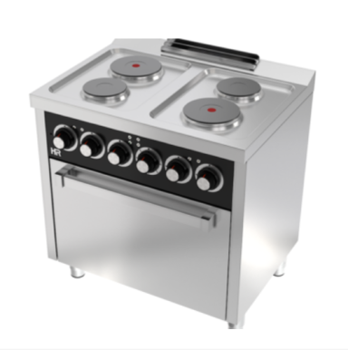 CE4P600H Cocina Eléctrica Con Horno 4 Fuegos Serie 600