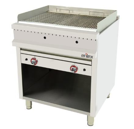 80BAR70 Barbacoa a gas piedra volcánica 2x9 kW