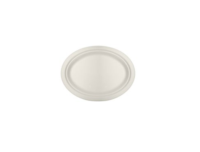 PLATOS DE FIBRA DE CAÑA DE AZÚCAR OVALADO